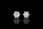 Oorbellen - 14 karaat Witgoud - 2.51ct. tw. Diamant