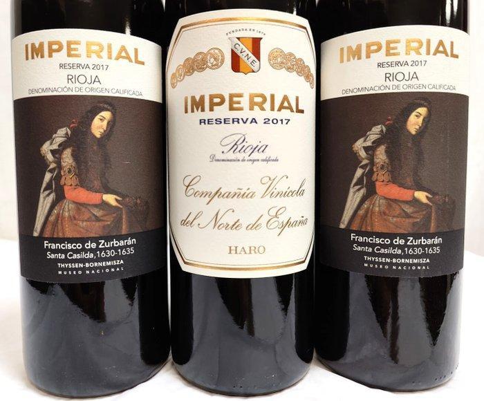 2017 C.V.N.E. Imperial, Reserva x1 & 2017 Imperial, reserva,, Verzamelen, Wijnen