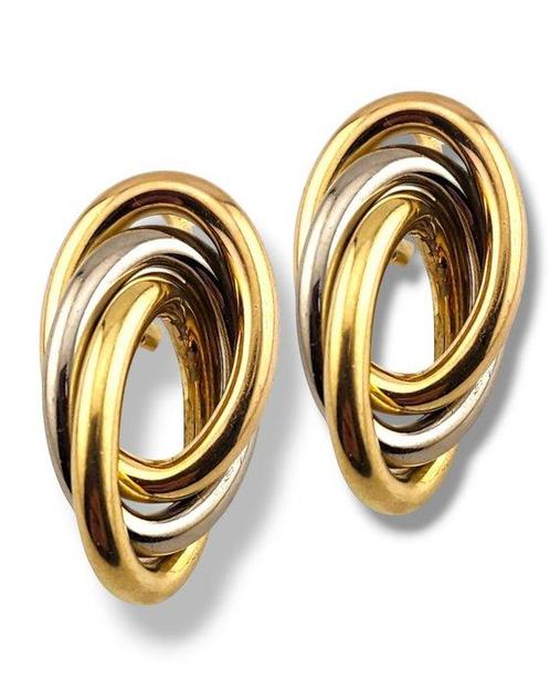 Cartier - Boucles doreilles - 18 carats Or blanc, Or jaune,, Handtassen en Accessoires, Oorbellen