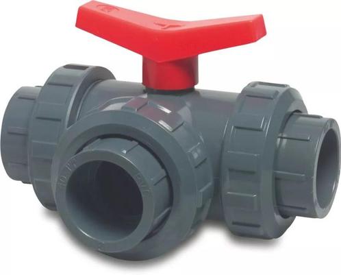 Drieweg kogelkraan 40mm (Pvc Kogelkraan Prof.), Tuin en Terras, Vijvers, Nieuw, Ophalen of Verzenden
