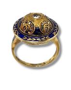Bague - 14 carats Or jaune, Bague victorienne antique en or, Nieuw