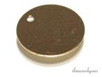 Gold Filled labeltje ca. 11x0.4mm, Verzenden, Nieuw, Bedel