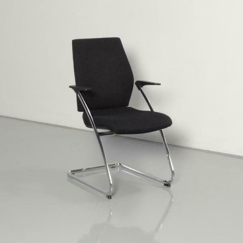 All-tec vergaderstoel, zwart, sledeframe, Huis en Inrichting, Stoelen, Gebruikt, Ophalen of Verzenden