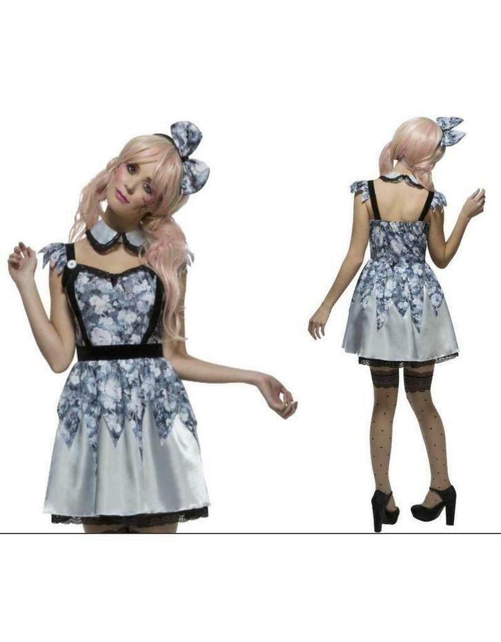 Halloween gebroken pop kostuum, Hobby en Vrije tijd, Feestartikelen, Ophalen of Verzenden