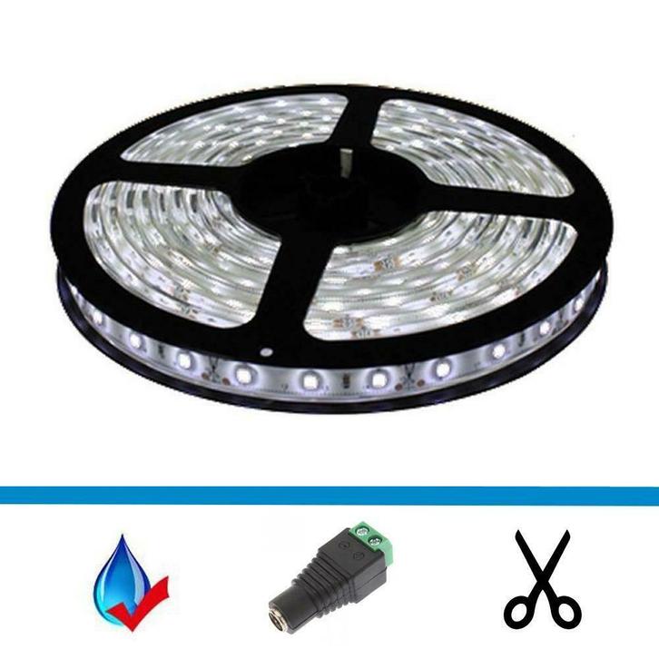 LED Strip - 5 Meter los - Kleur wit - LED type 5050 - 60 Le, Huis en Inrichting, Lampen | Overige, Ophalen of Verzenden