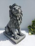 Beeld, tuinbeeld leeuw - 35 cm - cast stone, Antiek en Kunst