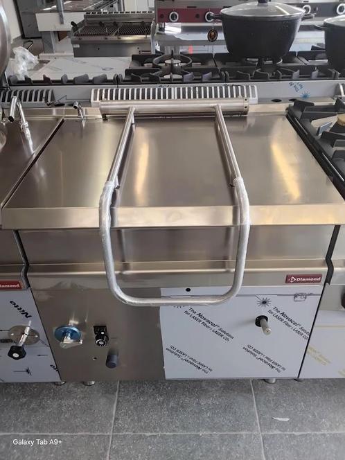 Professionele Gasgestookte Kantelbare Sauteuse – 60L RVS Kui, Zakelijke goederen, Horeca | Keukenapparatuur, Nieuw in verpakking