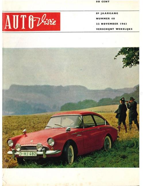 1963 AUTOVISIE MAGAZINE 48 NEDERLANDS, Boeken, Auto's | Folders en Tijdschriften, Ophalen of Verzenden