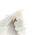 Gouden smalle broche | Vintage (lange broche, gouden broche), Handtassen en Accessoires, Broches, Ophalen of Verzenden, Gebruikt
