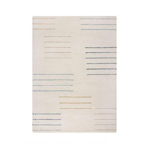 Tweedekans | Flair Rugs Dottie vloerkleed wol – blauw/multi, Huis en Inrichting, Stoffering | Tapijten en Vloerkleden, Ophalen of Verzenden