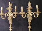 Applique murale (2) - Bronze doré - Paire de candélabres