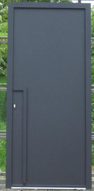 pvc / aluminium voordeur , buitendeur 100 x 220 zwart 9005 beschikbaar voor biedingen