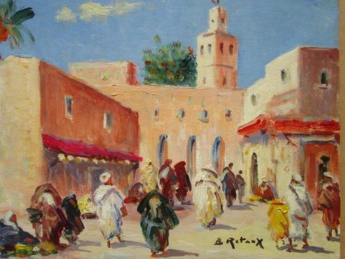 Retaux Bruno  (1947) - Boutiques à Marrakech orientaliste, Antiquités & Art, Art | Peinture | Classique