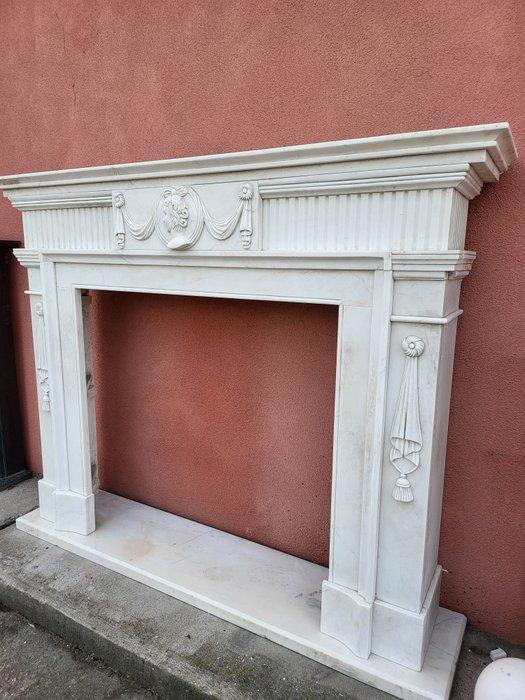 Schouw - 1850-1900 - Louis XVI witte marmer, Antiek en Kunst, Antiek | Meubels | Stoelen en Sofa's