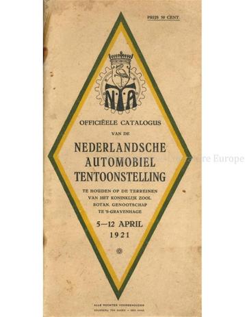 1921, OFFICIËLE CATALOGUS VAN DE NEDERLANDSCHE AUTOMOBIEL, Boeken, Nieuw