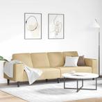 vidaXL Stoffen Sofa met kussen Grijs Groen 208 cm Katoenen, Huis en Inrichting, Verzenden, Nieuw