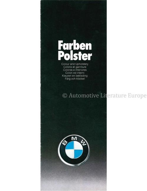 1976 BMW PROGRAMMA KLEUREN EN BEKLEDING BROCHURE, Livres, Autos | Brochures & Magazines