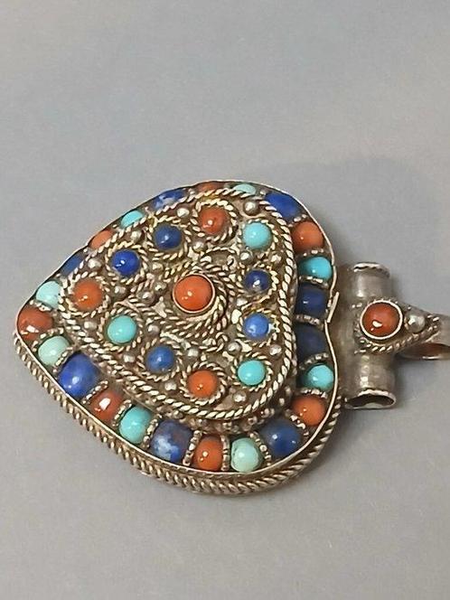 Zilver - Hanger - Tibetaanse stijl, Antiek en Kunst, Kunst | Niet-Westerse kunst