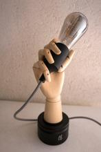 Caroline Schilling - Lamp - Staal, Hout, Glas, Textiel -