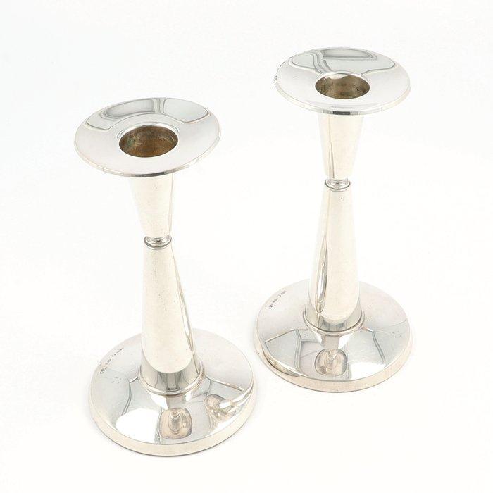 Guldsmedsaktibolaget (Stockholm 1957) - Kandelaar (2) - .830, Antiquités & Art, Antiquités | Argent & Or