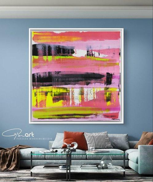 Parscha Mirghawameddin - Jump Over The Fire - XXL, Antiek en Kunst, Kunst | Schilderijen | Modern