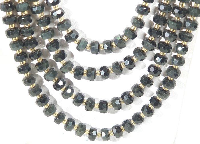 Gouden obsidiaan - 2 kettingen - tegen slechte energieën -, Verzamelen, Mineralen en Fossielen