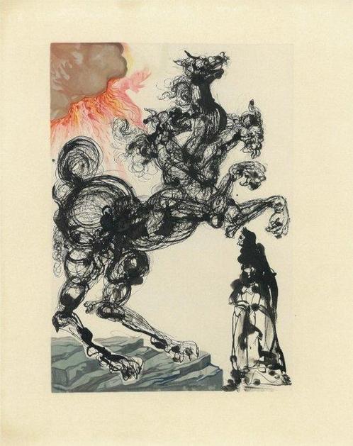 Salvador Dali (1904-1989) - Cerbero, Antiek en Kunst, Antiek | Overige Antiek