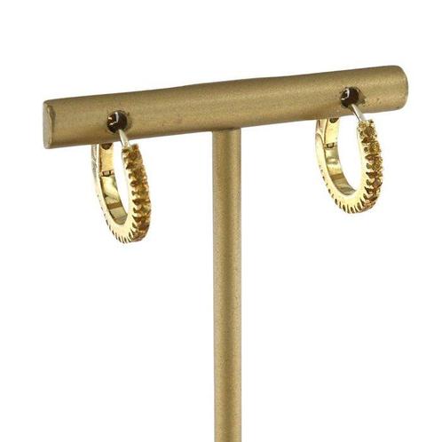 Zonder Minimumprijs - Oorbellen - 18 karaat Geel goud - Gele, Handtassen en Accessoires, Oorbellen