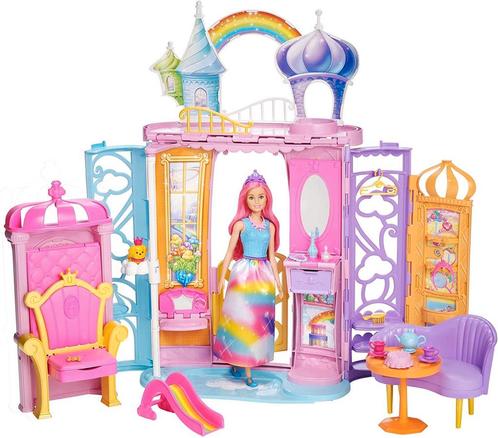 Barbie - Dreamtopia - Kasteel met Pop  21-delig, Kinderen en Baby's, Speelgoed | Poppen, Verzenden