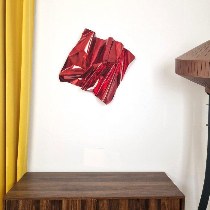 José Soler Art - Steel Silk. Red (Wall Sculpture), Antiek en Kunst, Kunst | Designobjecten