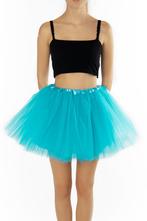 KIMU® Tutu Blauw Tule Rokje L XL XXL Oceaan Blauwe Petticoat, Ophalen of Verzenden