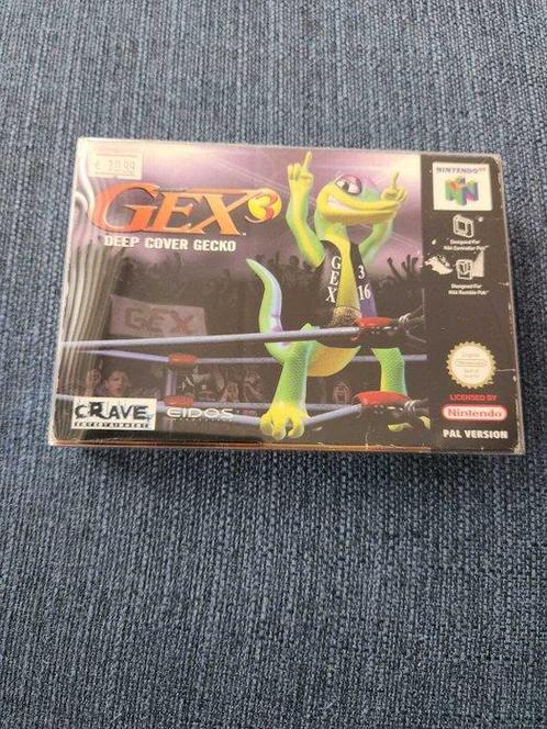 Nintendo - Nintendo 64 - Gex 3 Deep Cover Gecko CIB -, Games en Spelcomputers, Spelcomputers | Overige Accessoires