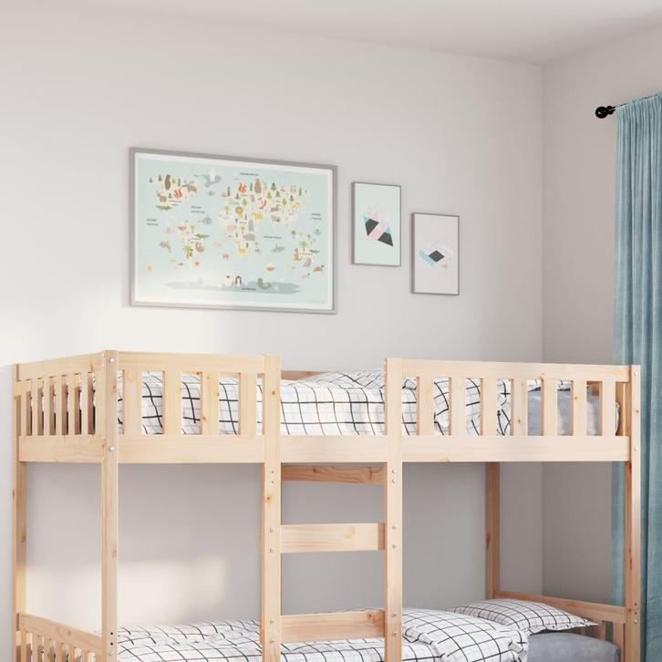 vidaXL Kinderbed zonder matras massief grenenhout 90x190 cm, Huis en Inrichting, Slaapkamer | Bedden, Nieuw, Verzenden