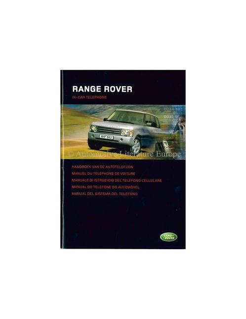 2004 RANGE ROVER AUTOTELEFOON INSTRUCTIEBOEKJE NEDERLANDS, Autos : Divers, Modes d'emploi & Notices d'utilisation