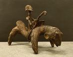 Beeld, Rider of the Dogon People - 14 cm - Afrikaanse brons, Antiek en Kunst