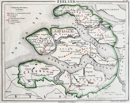 Nederland - Zeeland; Amand / C.L. Brinkman - Zeeland No. 19, Boeken, Atlassen en Landkaarten