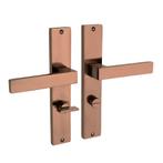 Lusso geveerd op schild wc 63/8 mat brons, Doe-het-zelf en Bouw, Ophalen of Verzenden, Nieuw, IJzer, Klink of Kruk