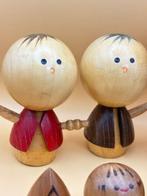 Collection de Kokeshi japonaises artisanales – ensemble de 7