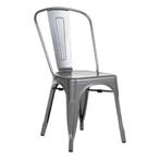 Stoelen | BISTRO | Staal | Silver | In-/Outdoor |, Verzenden, Nieuw in verpakking