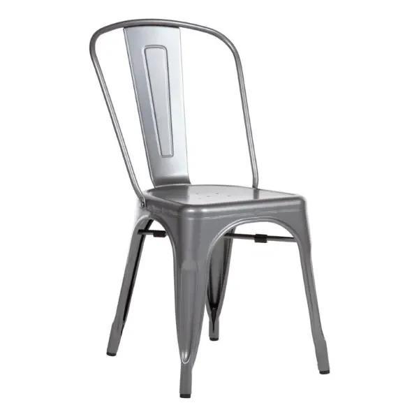 Stoelen | BISTRO | Staal | Silver | In-/Outdoor |, Zakelijke goederen, Horeca | Keukenapparatuur, Nieuw in verpakking, Verzenden
