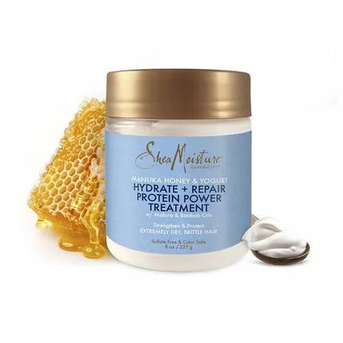 Shea Moisture Manuka Honey Power Treatment (Haarmasker), Handtassen en Accessoires, Uiterlijk | Haarverzorging, Nieuw, Verzenden