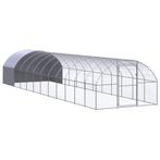 vidaXL Kippenren 3x12x2 m gegalvaniseerd staal, Dieren en Toebehoren, Verzenden, Nieuw