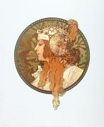 Alphonse Mucha - Blonde - Artprint - 60 x 50 cm, Antiquités & Art