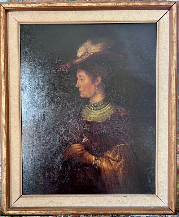 F.J. Somon (1859-1939), Toegeschreven aan - Saskia van, Antiquités & Art, Art | Peinture | Classique