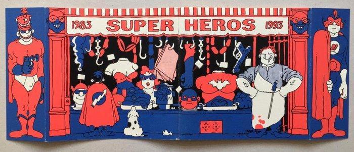 Super Héros - Tardi / Moebius / divers auteurs - Dix ans, Livres, BD