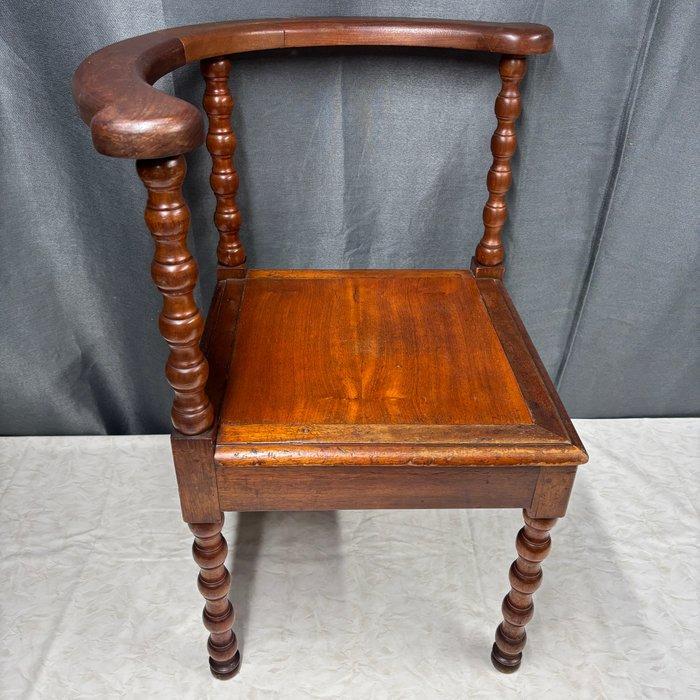 Stoel - Engelse Landhuis Stoel - Hout - Bobbin turned corner, Antiek en Kunst, Curiosa en Brocante