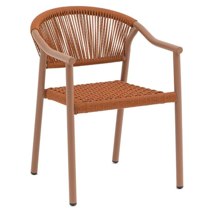 Stoel | PVC Rotan/Aluminium | Rood | In-/Outdoor |, Zakelijke goederen, Horeca | Keukenapparatuur, Nieuw in verpakking, Verzenden