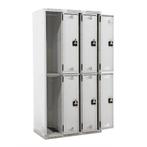 Gebruikte Lockerkasten 6 deuren (codeslot), Huis en Inrichting, Ophalen of Verzenden, Gebruikt