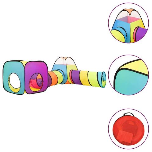 vidaXL Kinderspeeltent 190x264x90 cm meerkleurig, Kinderen en Baby's, Speelgoed | Buiten | Speeltoestellen, Nieuw, Verzenden