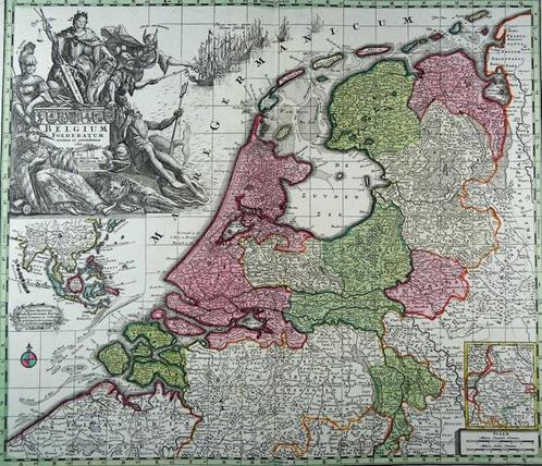 Pays-Bas, Nederland, VII Provinciën, Noordelijke, Boeken, Atlassen en Landkaarten